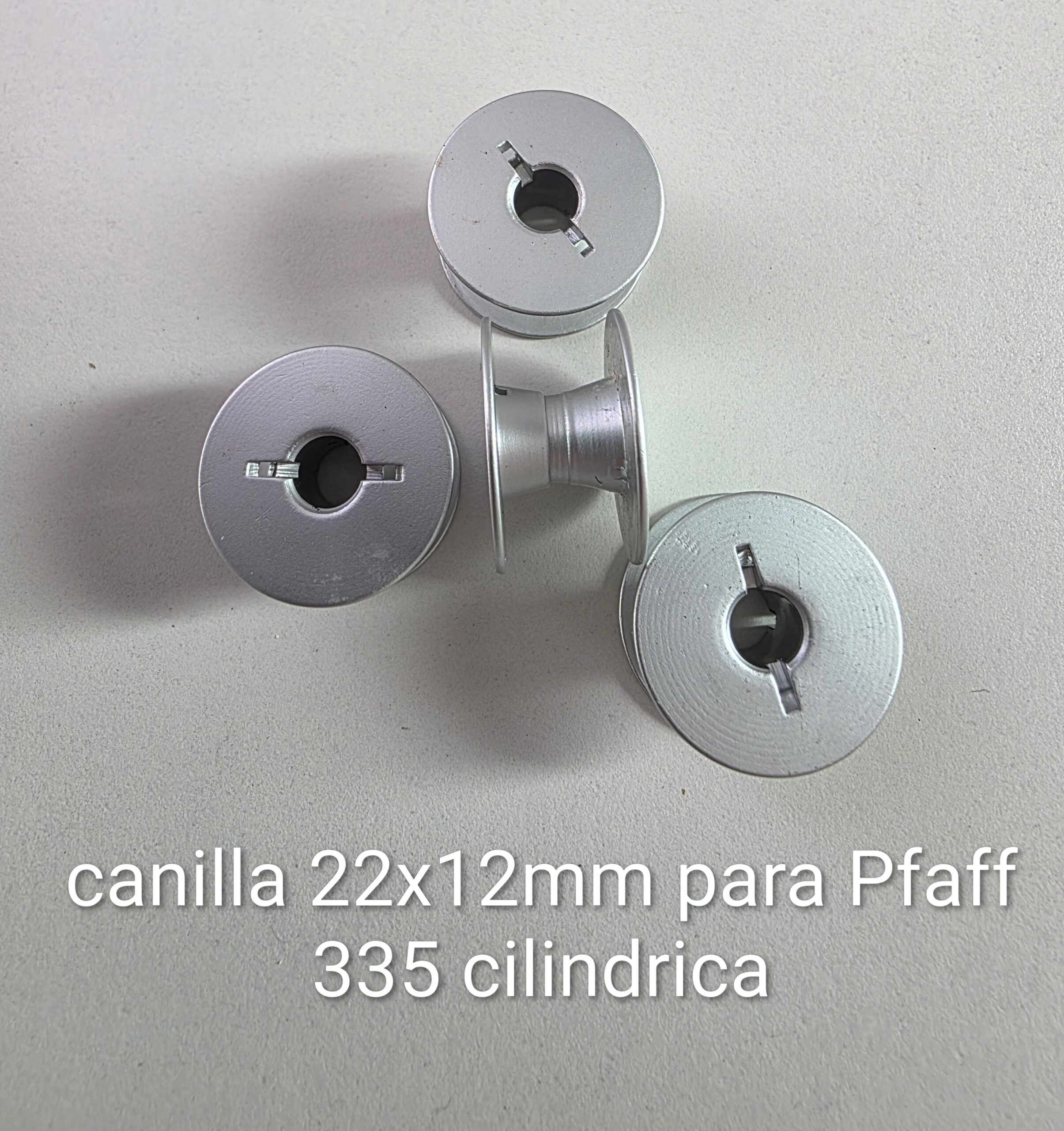 154060 Canilla Aluminio 22x12,5mm con ranura Pfaff 335 - Mauser 2335 - Imagen 1